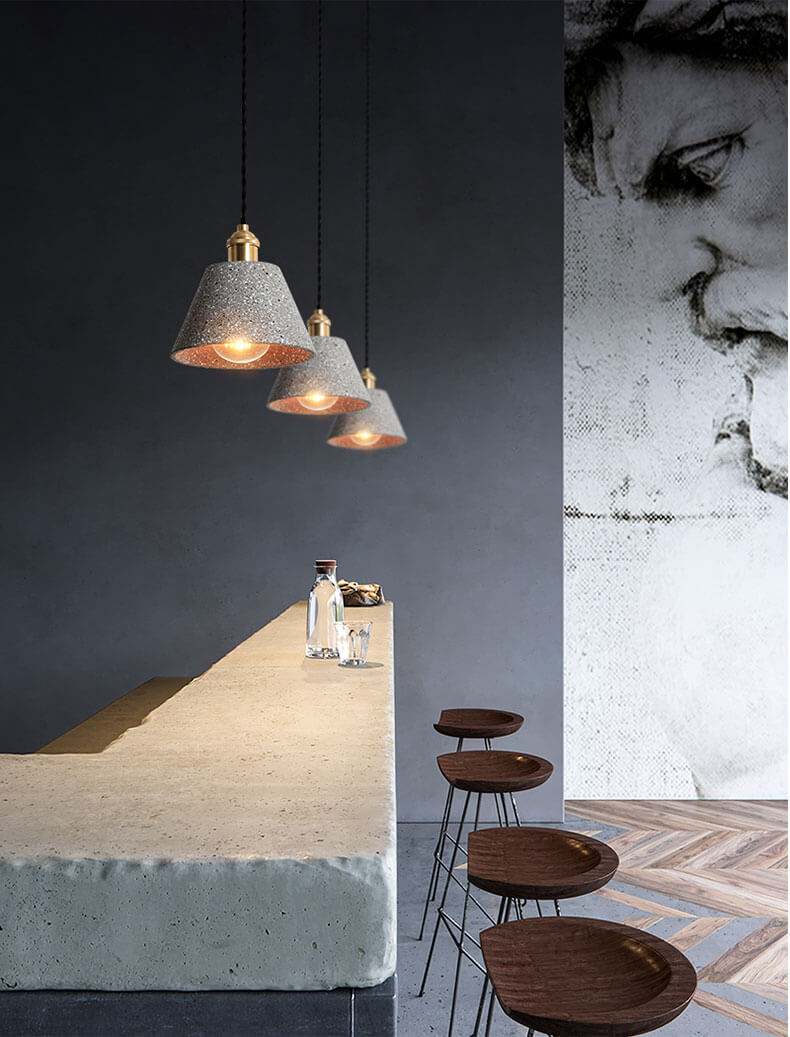 Taavita Pendant Lamp - Industrial Loft Style Hanging Light Fixtures - Kitchen Island Pendant Lighting