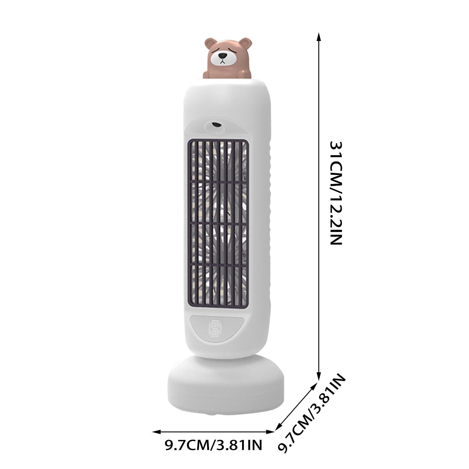 Mini Bear Air Cooler and Humidifier Fan – 3-Speed Compact Design