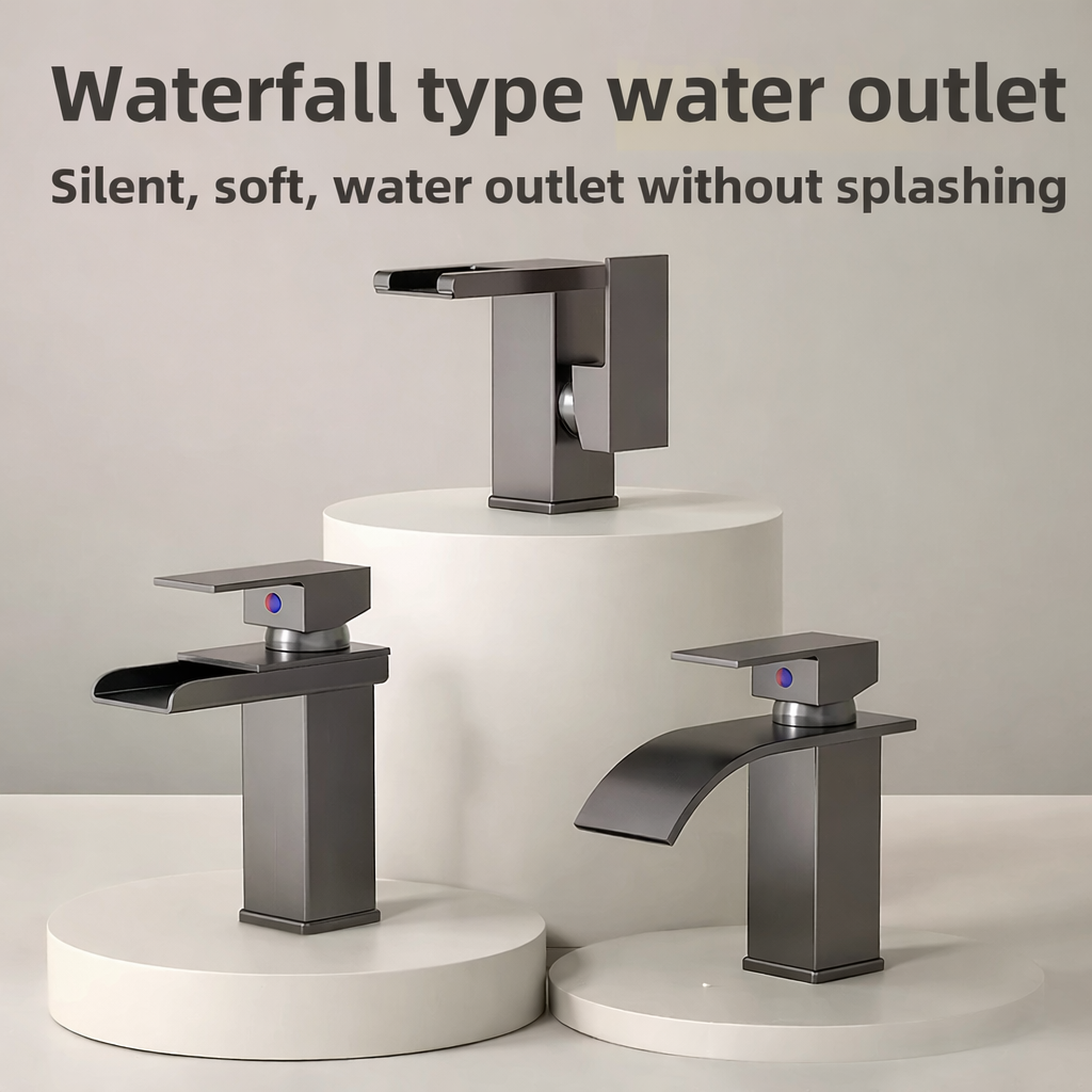 Stylish LED Faucet with Modern Brass Finish for Your Bathroom
