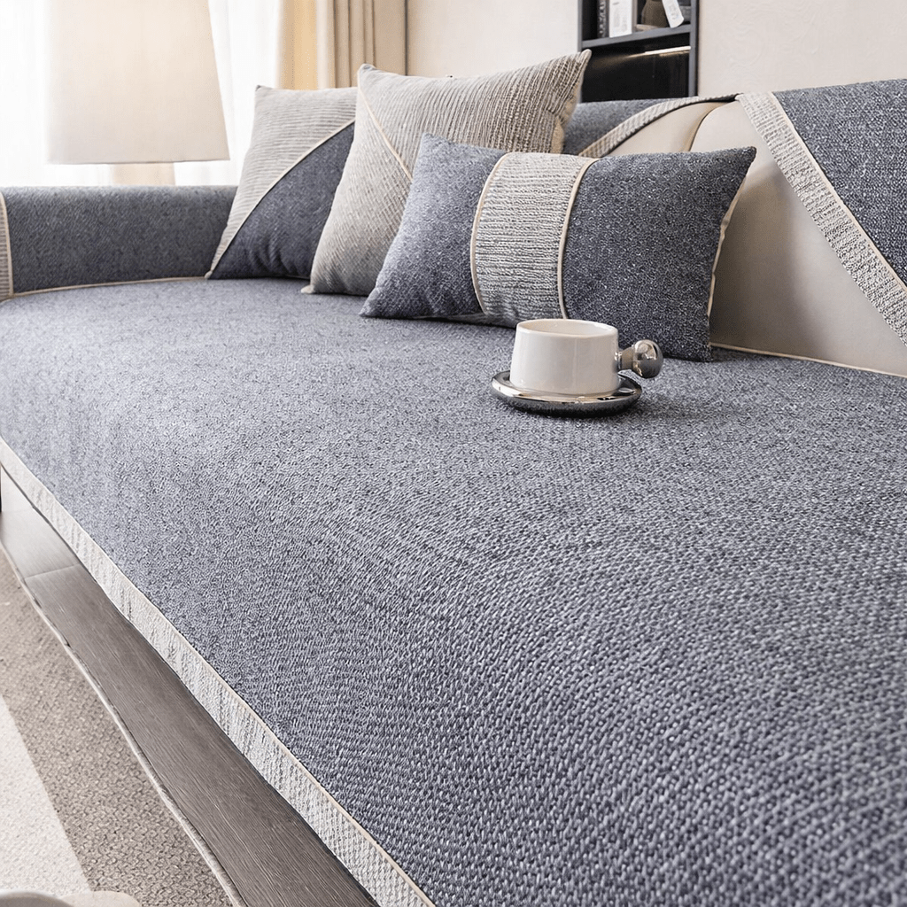 All-Season Anti-Slip Cotton-Linen Sofa Protector