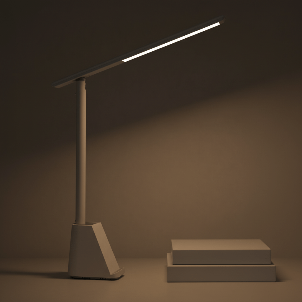 FlexiGlow Portable LED Desk Lamp with Adjustable Brightness