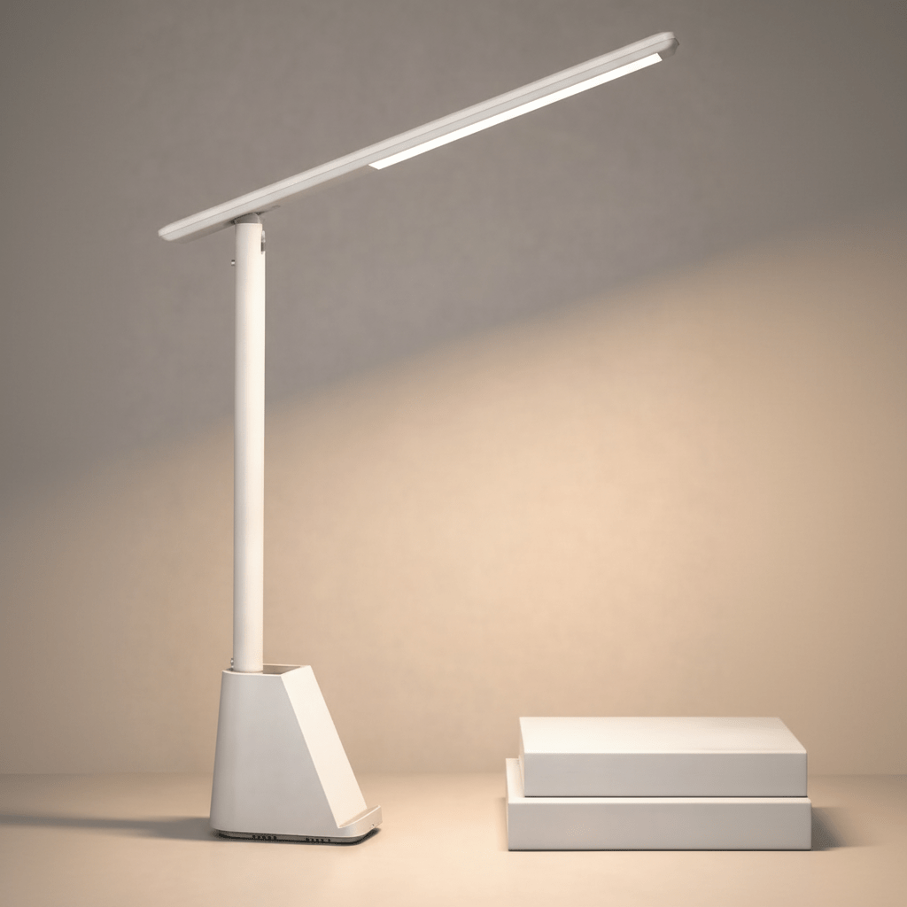 FlexiGlow Portable LED Desk Lamp with Adjustable Brightness