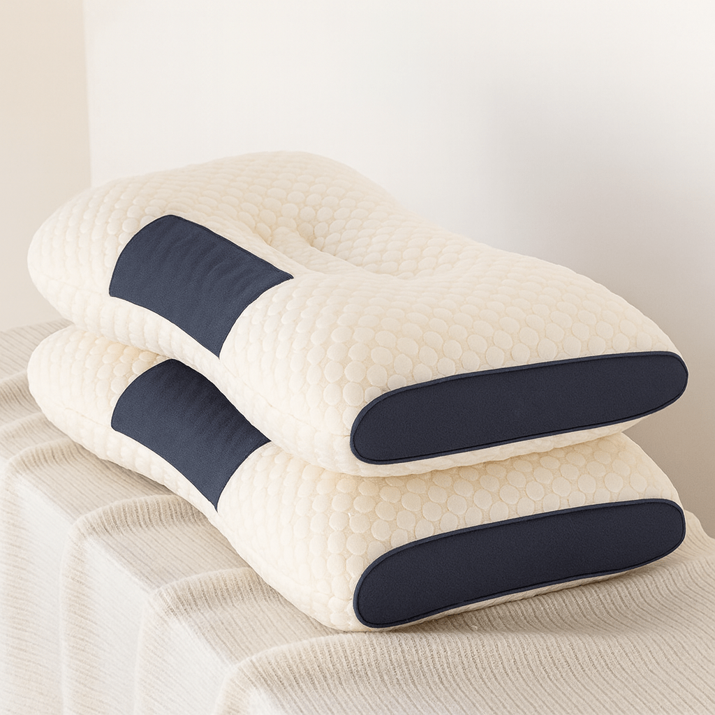 ErgoCloud Contoured Support Pillow for Neck and Back Relief