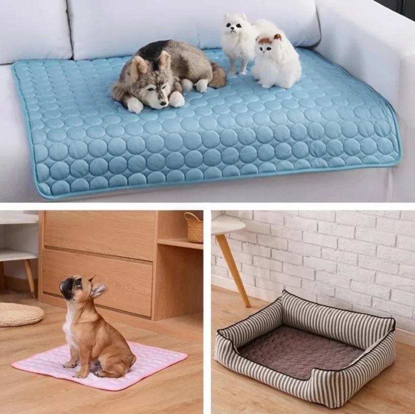 Cooling Mat for Dogs and Cats – Ice Silk Layer for Breathable Comfort