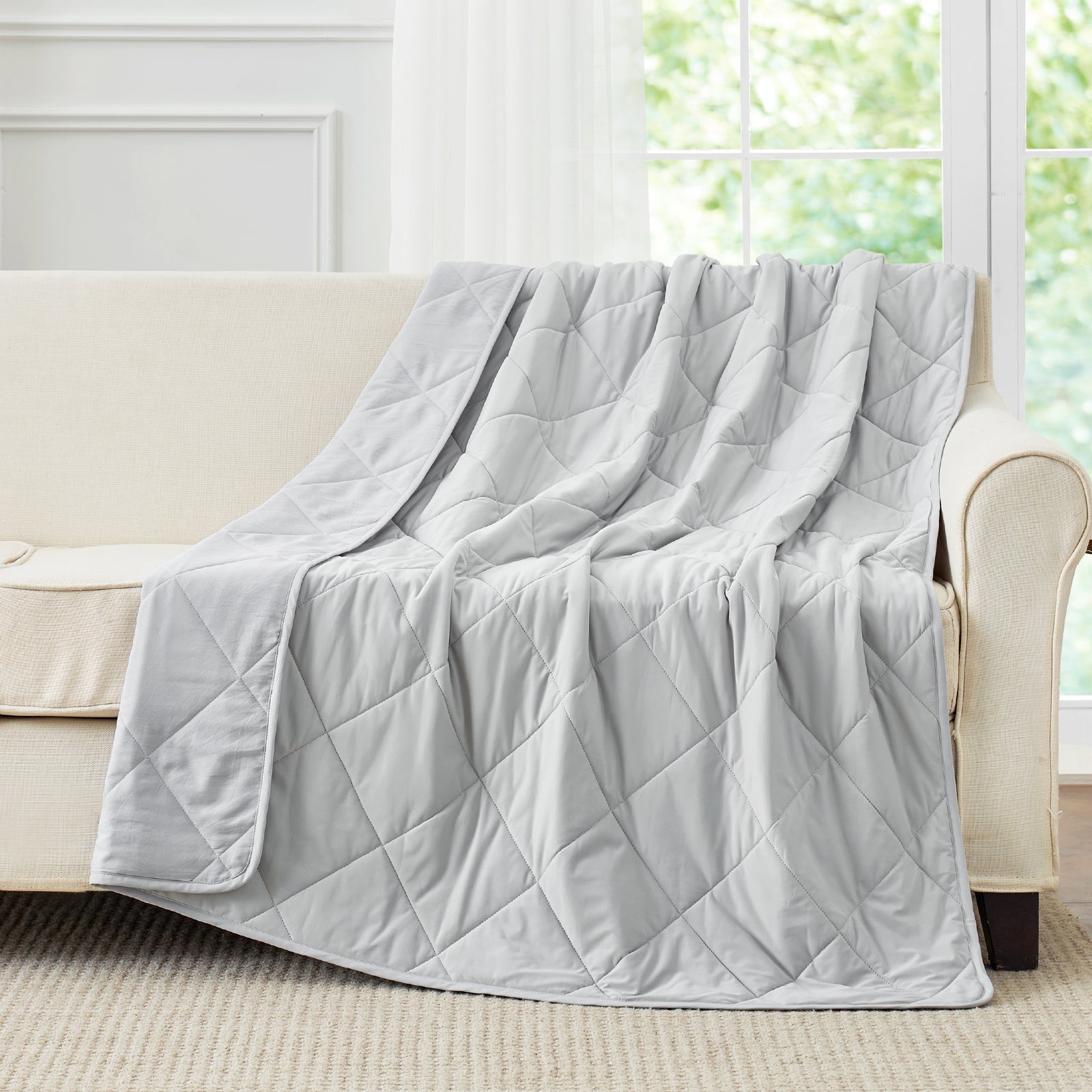Cooling Bed Blanket with Advanced Japanese Fabric – Dual-Sided for Warm Sleepers