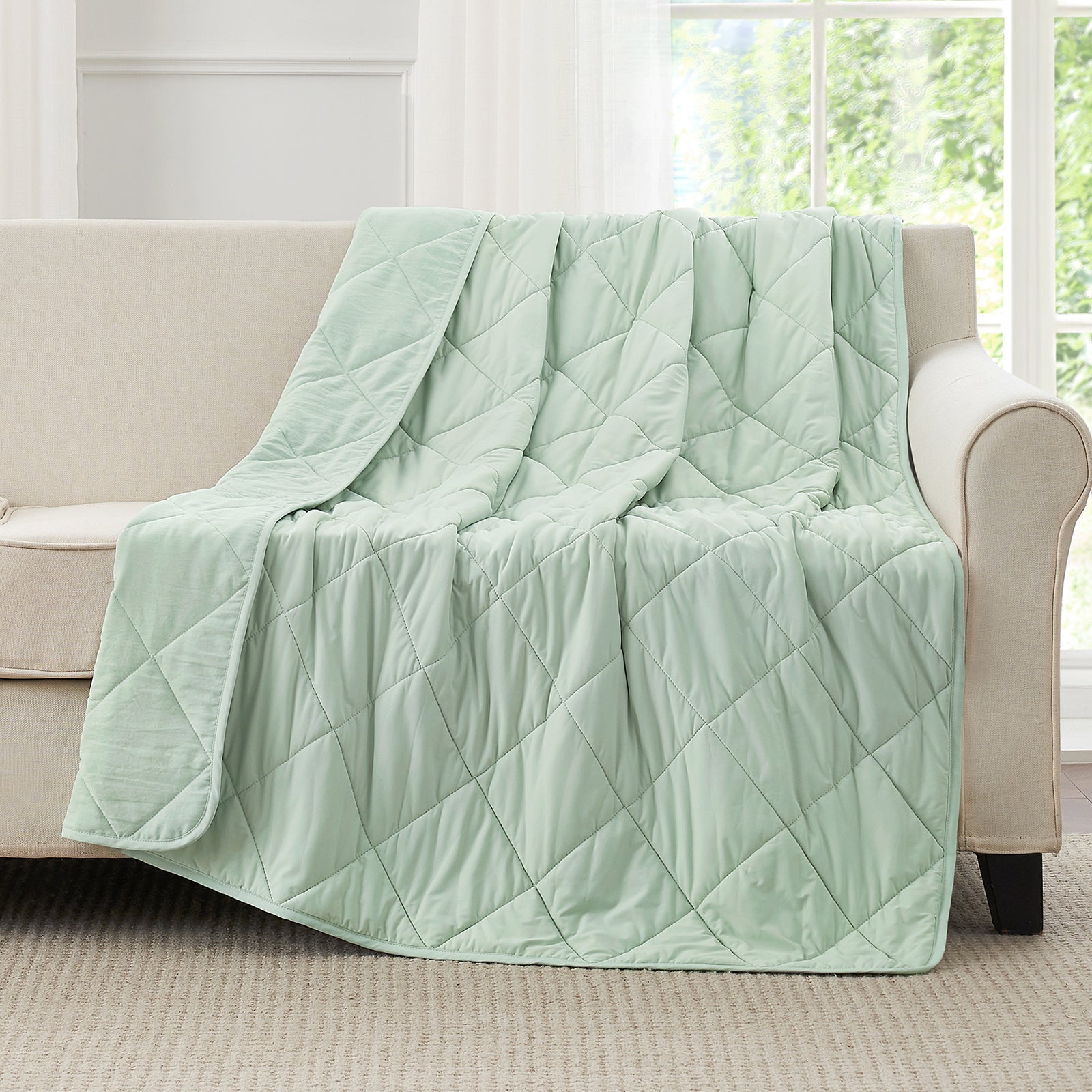 Cooling Bed Blanket with Advanced Japanese Fabric – Dual-Sided for Warm Sleepers