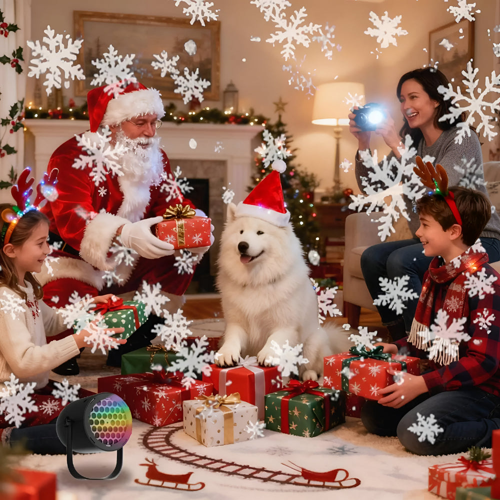 Festive LED Holiday Projector for Walls and Ceilings