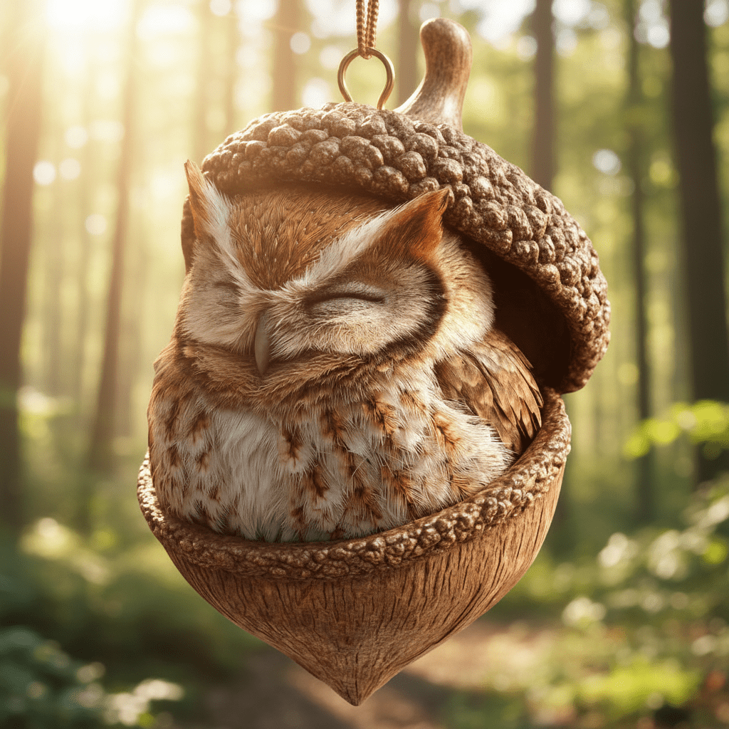 Charming Forest Creature Acorn Ornaments for Holiday Cheer