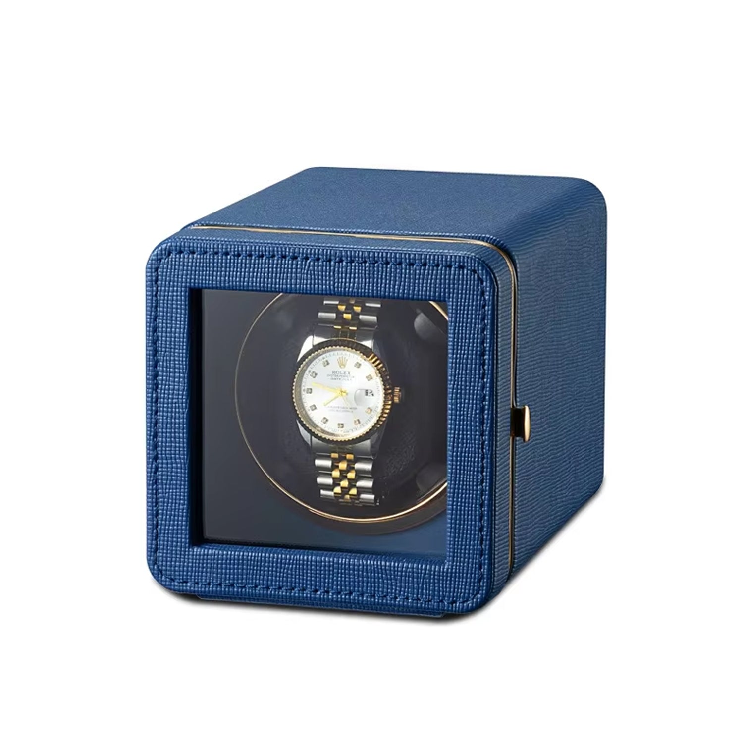 Watch Winder with 5 Rotation Settings – USB Type-C, Silent Motor, PU Leather