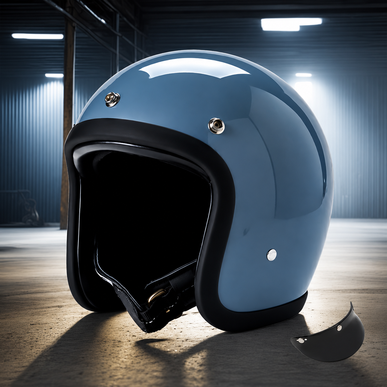 Lightweight Vintage Motorcycle Helmet – DOT & ECE Certified for Safety