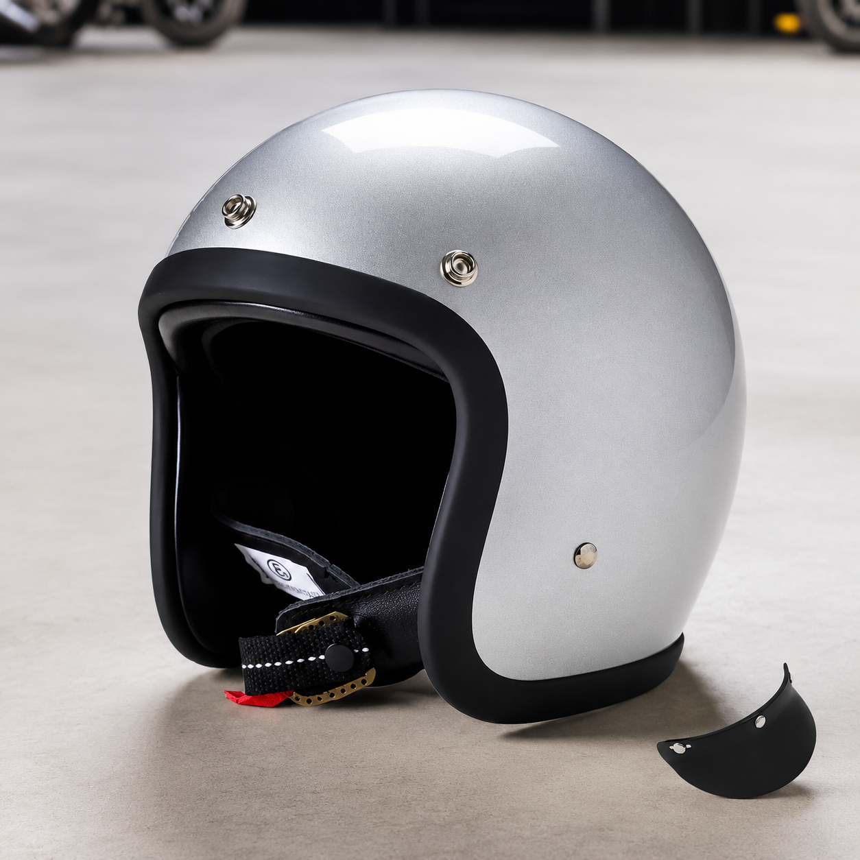 Lightweight Vintage Motorcycle Helmet – DOT & ECE Certified for Safety