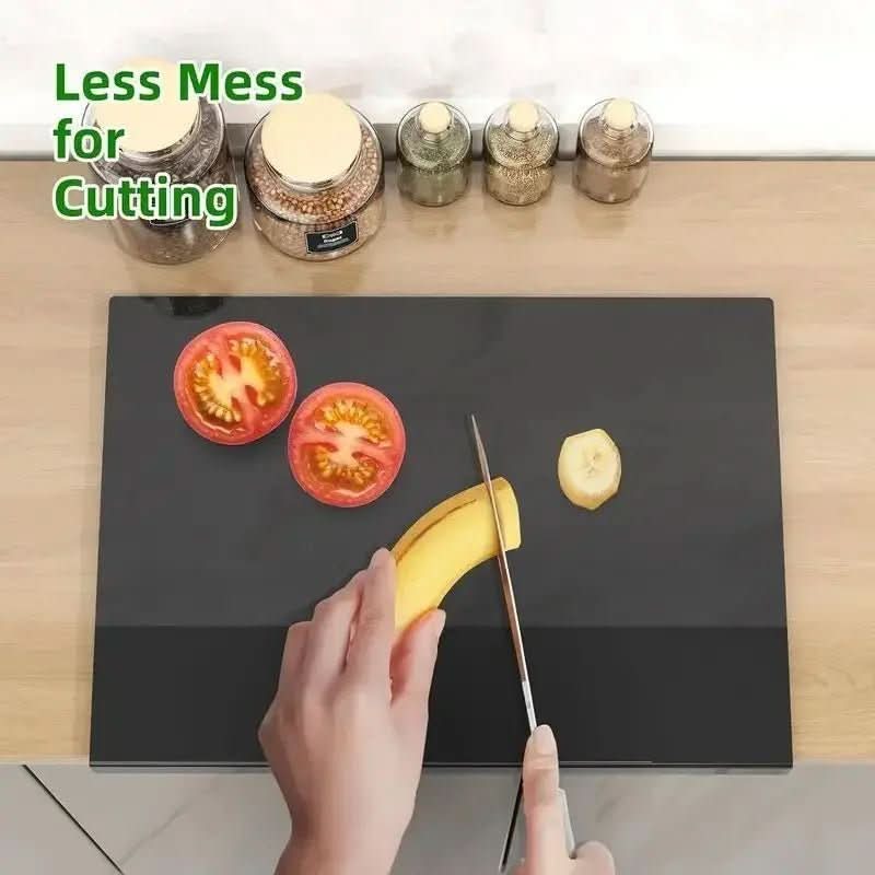 Elegant ClearChef Acrylic Cutting Board with Safety Edge