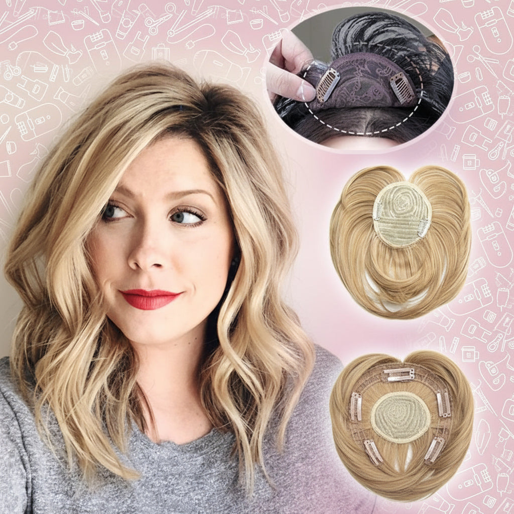 Volume Boosting Clip-In Hair Enhancer for Thinning Areas
