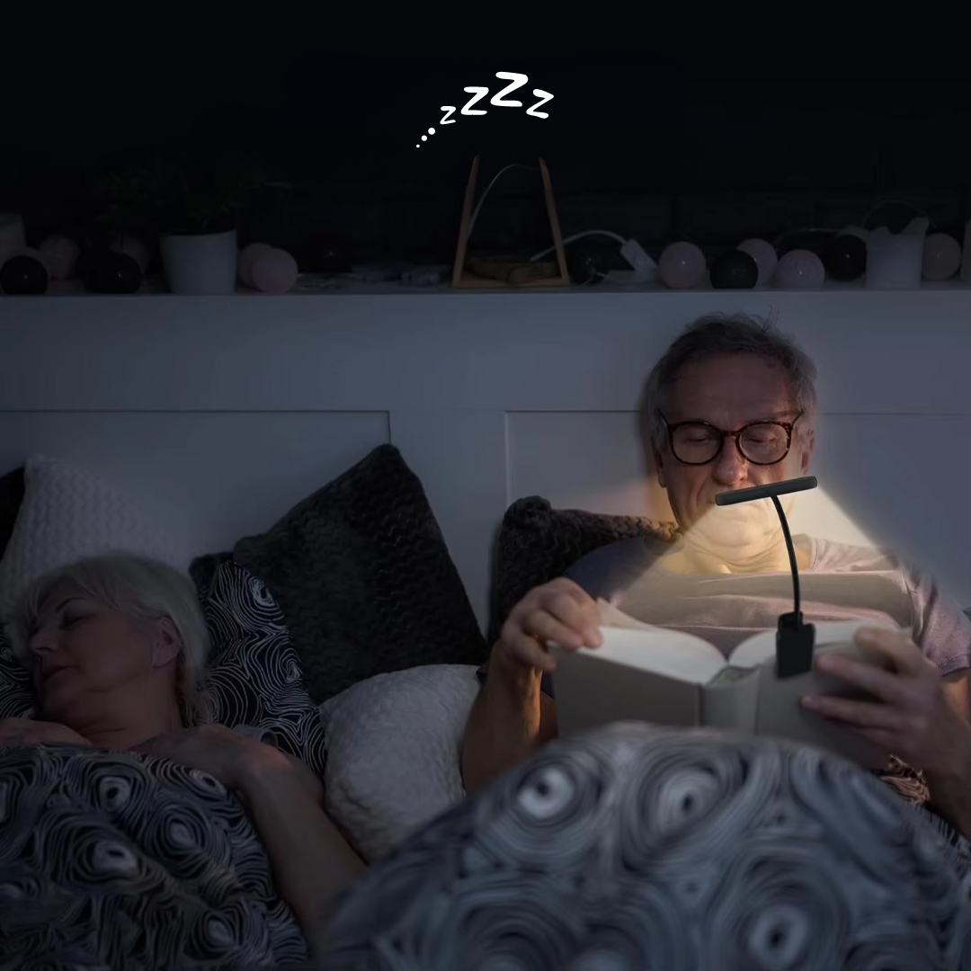 Clip-On LED Lamp with Adjustable Brightness and Color Settings