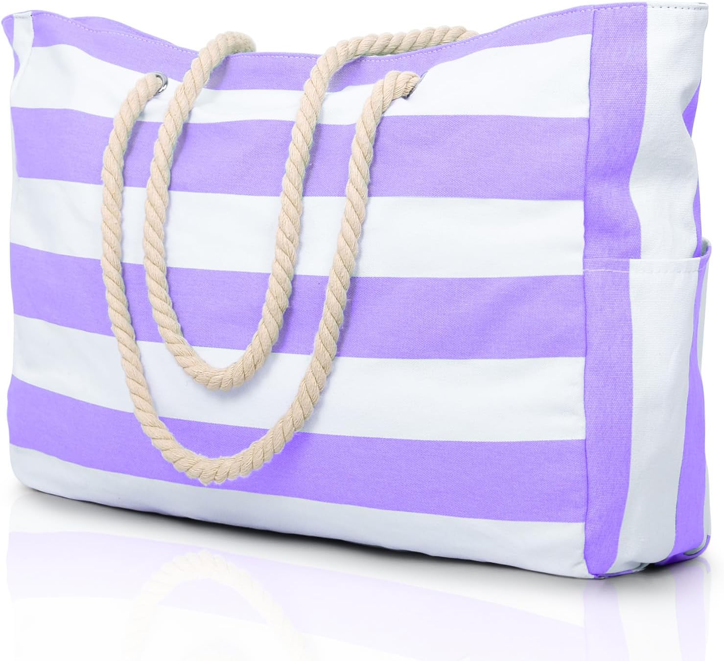Oversized Waterproof Beach Tote Bag with Multiple Pockets – Lightweight Design