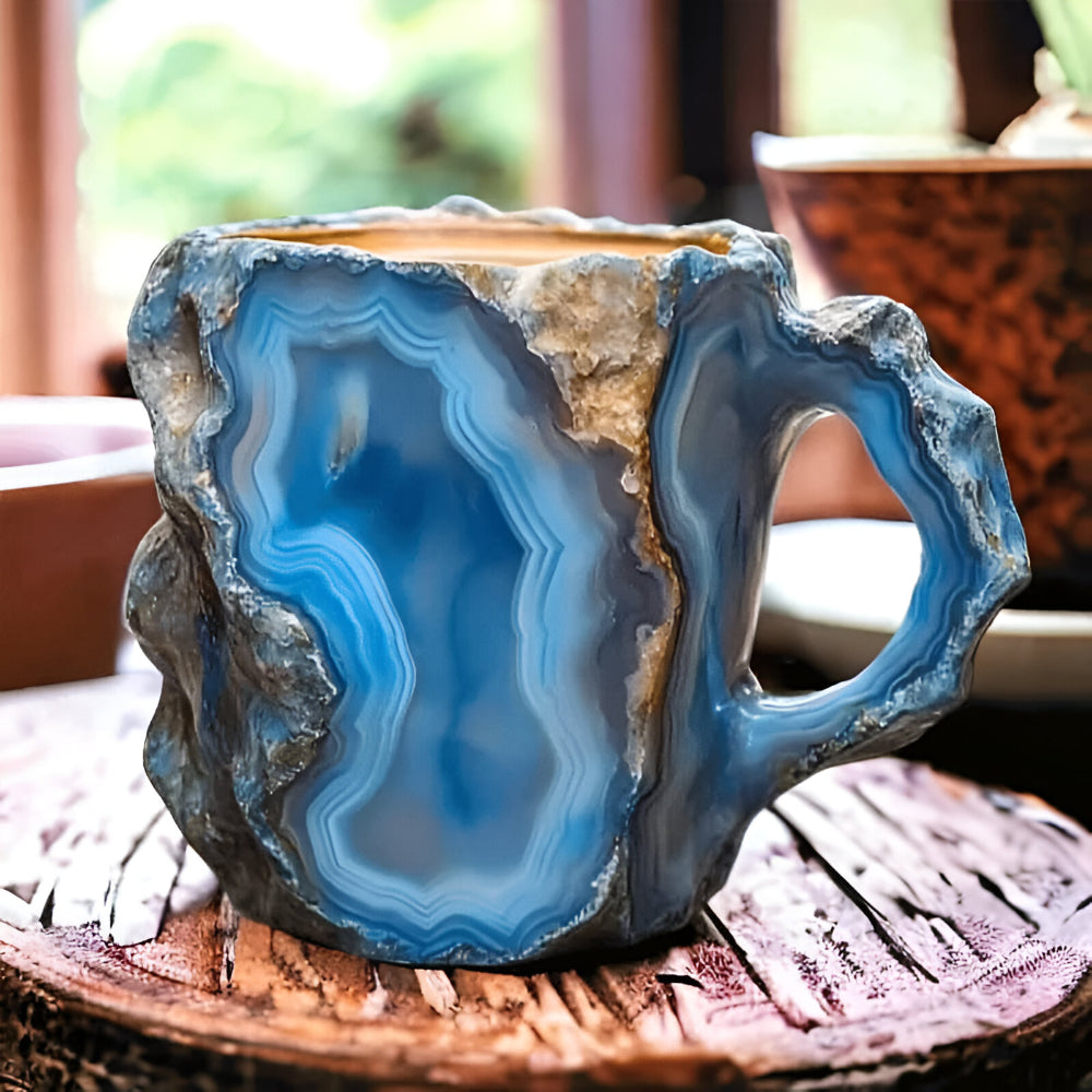 Artisan Stone Finish Coffee Cup for Everyday Use