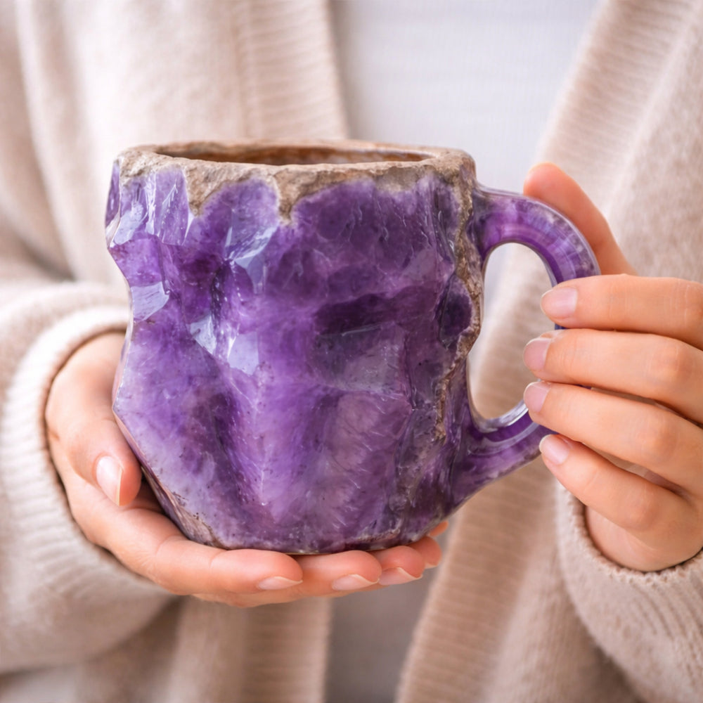 Artisan Stone Finish Coffee Cup for Everyday Use