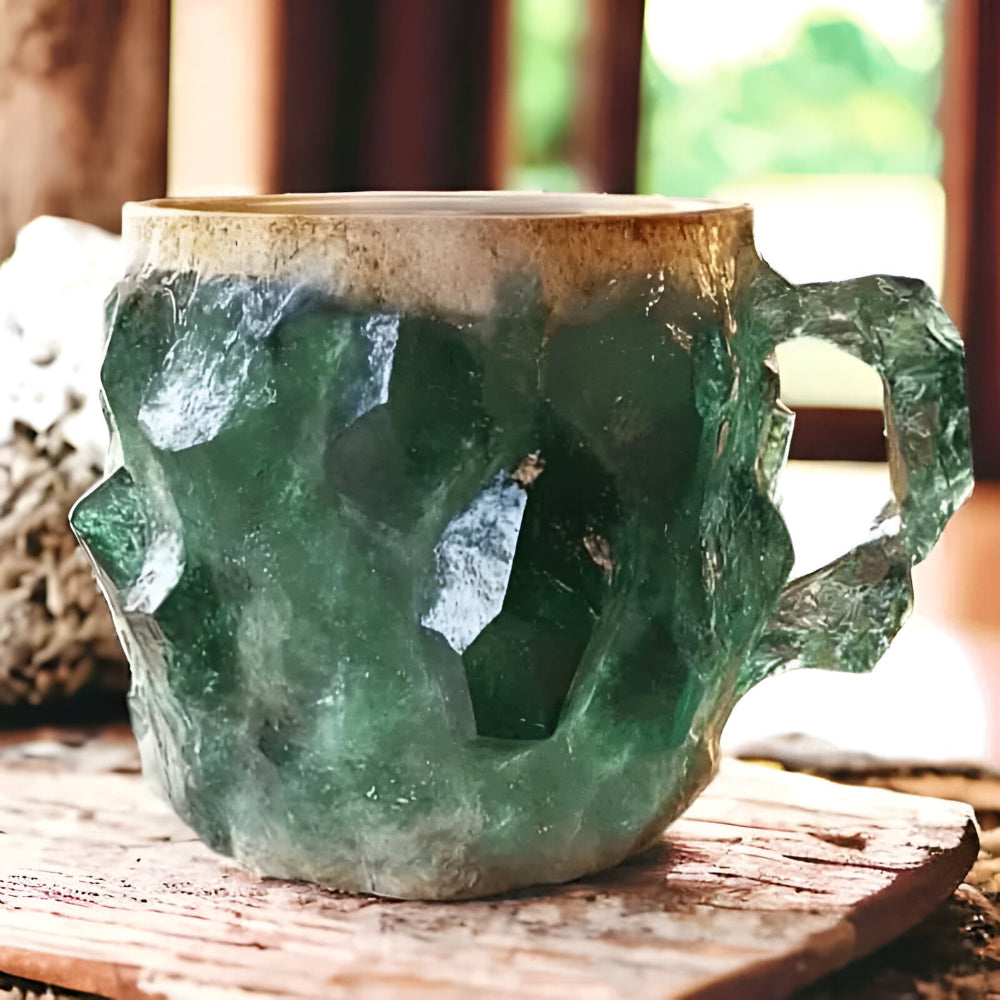 Artisan Stone Finish Coffee Cup for Everyday Use