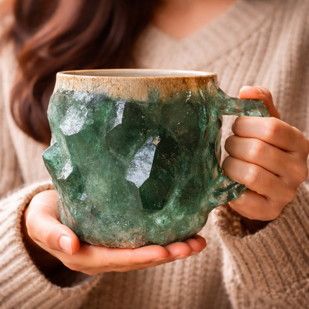 Artisan Stone Finish Coffee Cup for Everyday Use