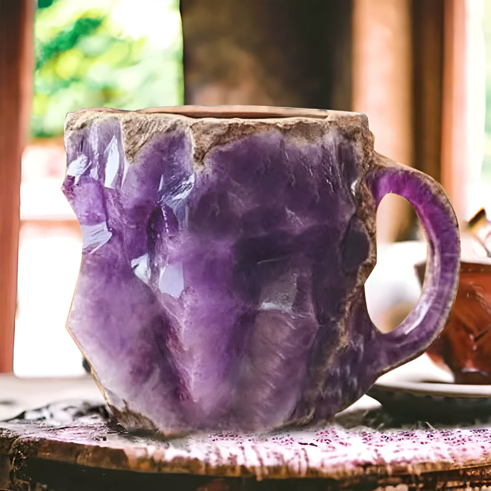 Artisan Stone Finish Coffee Cup for Everyday Use