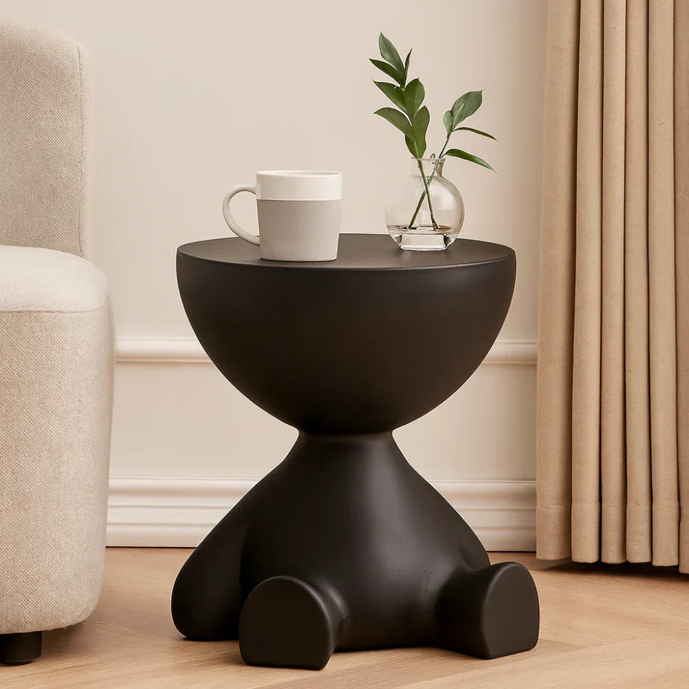 Chic Round Coffee Table with Sleek Side Table for Any Room