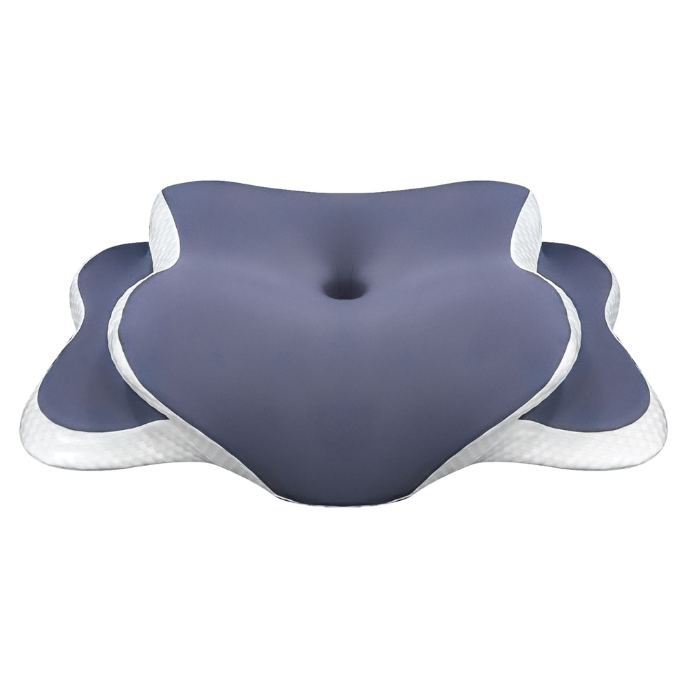 Ergonomic Contour Pillow for Neck Support | Memory Foam | All Sleep Styles | Breathable