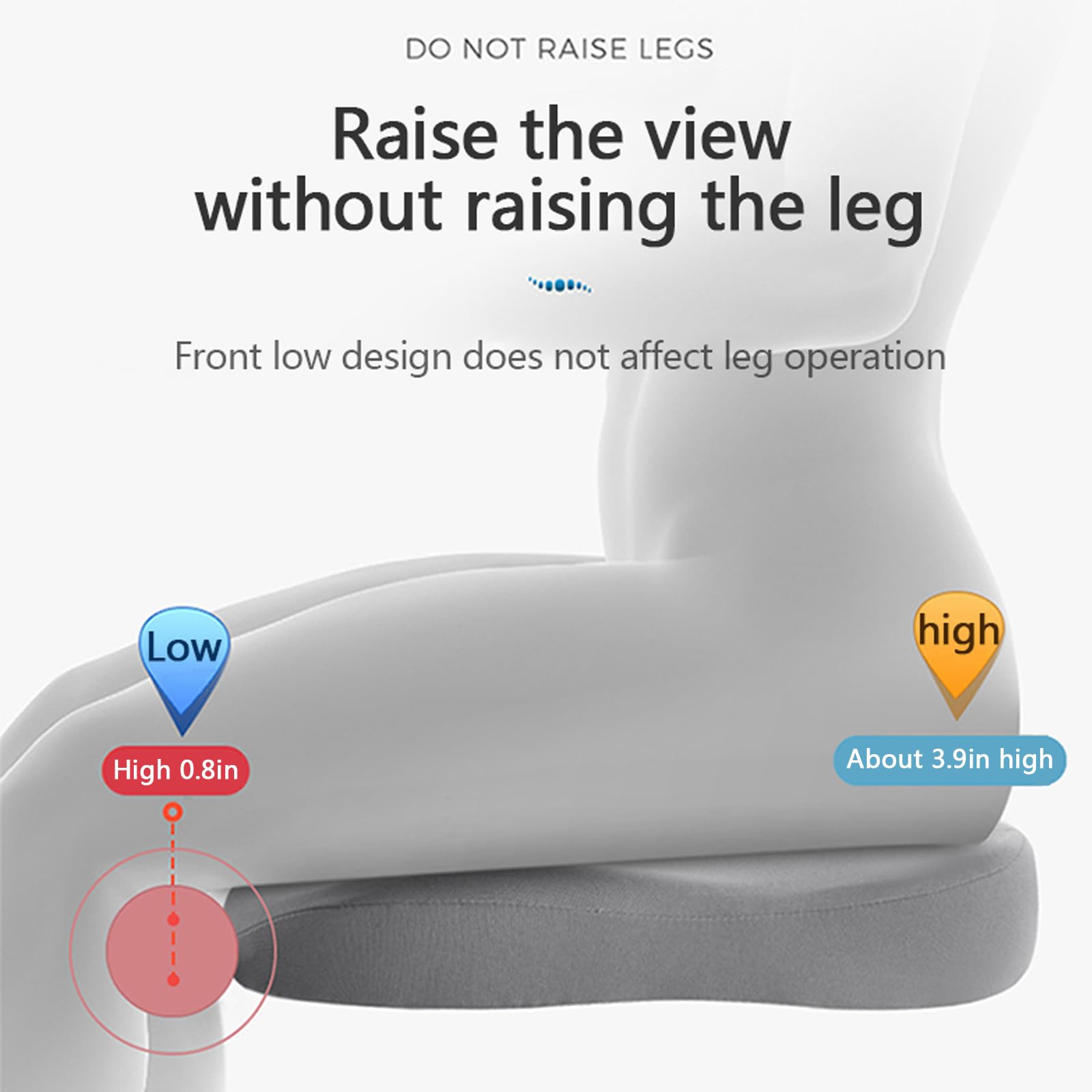 Ergonomic Car Seat Cushion with Memory Foam for Improved Comfort