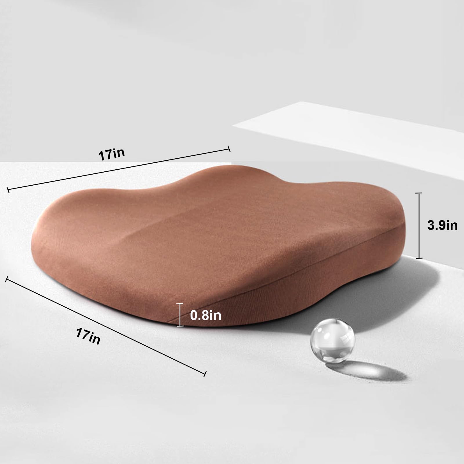 Ergonomic Car Seat Cushion with Memory Foam for Improved Comfort