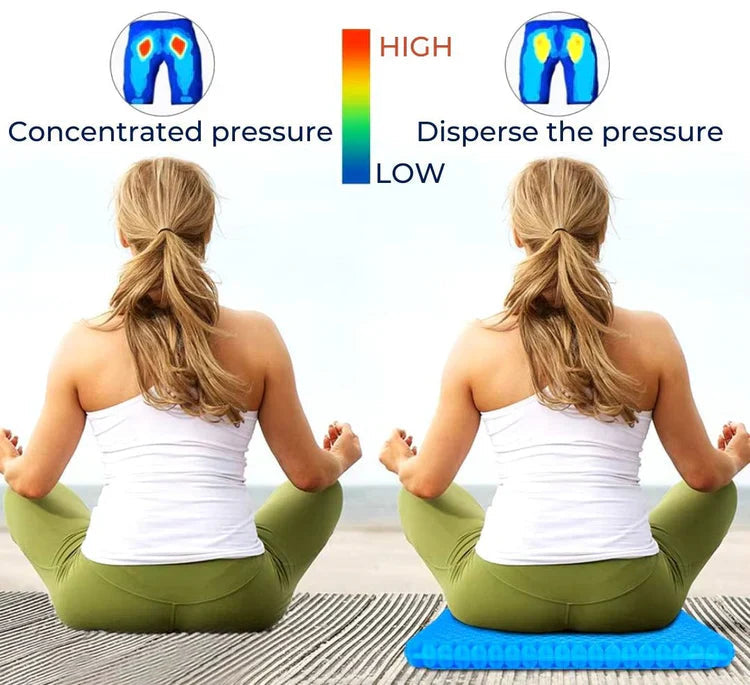 Cooling Gel Seat Cushion with Breathable Design for Pain Relief and Support