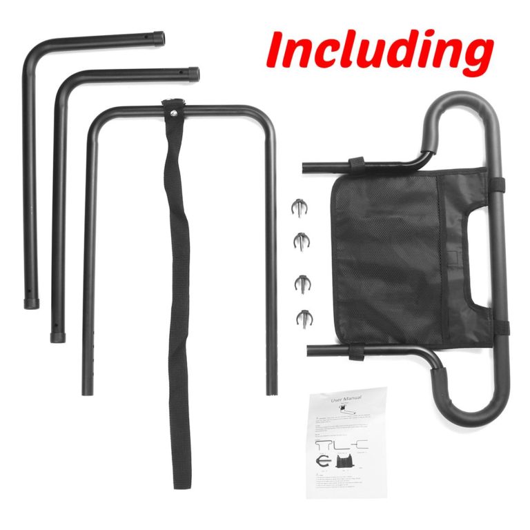 Safety Bed Rail for Seniors with Storage Pocket – Support for Independence