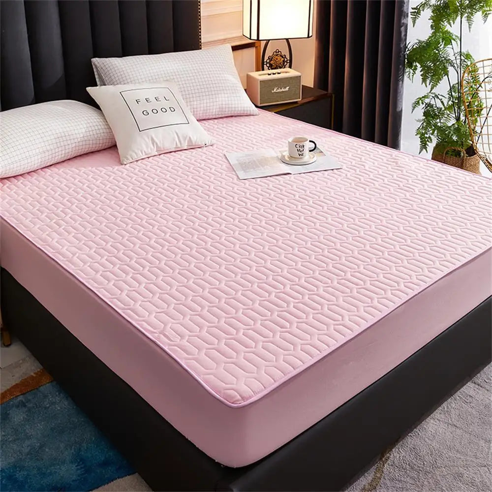 Waterproof Mattress Protector with Latex Layer - Soft Cotton Comfort