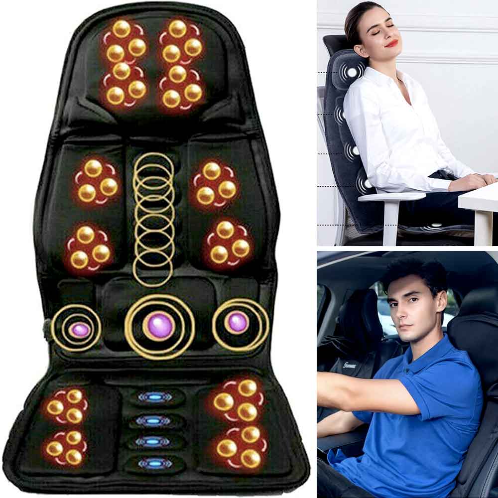 Heated Massage Cushion with Adjustable Settings – Ergonomic Comfort Design