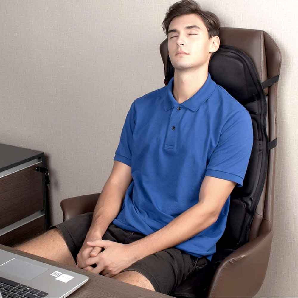 Heated Massage Cushion with Adjustable Settings – Ergonomic Comfort Design