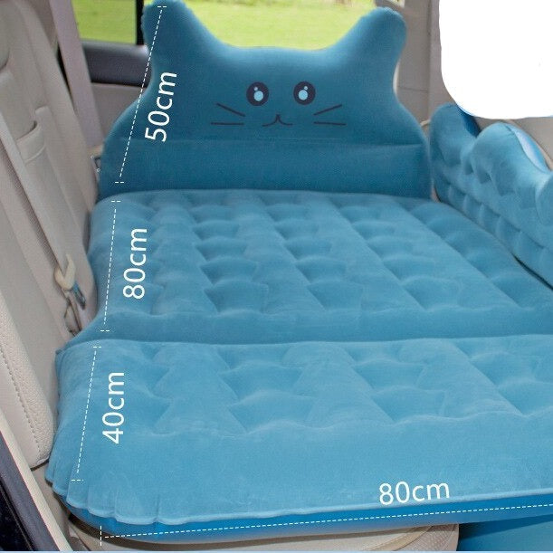 Inflatable Cat Car Seat Bed with Soft Pillow – Safe Travel for Pets