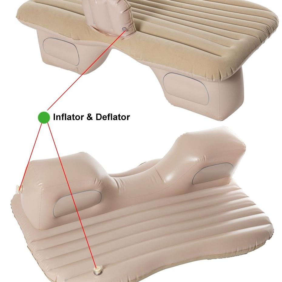 Inflatable Car Mattress with Electric Pump – Foldable Travel Bed for Camping