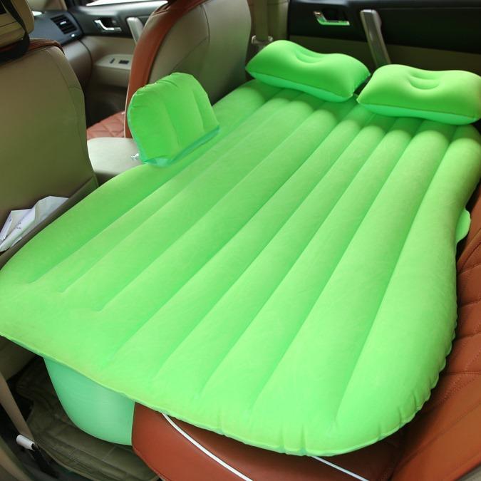 Inflatable Car Mattress with Electric Pump – Foldable Travel Bed for Camping