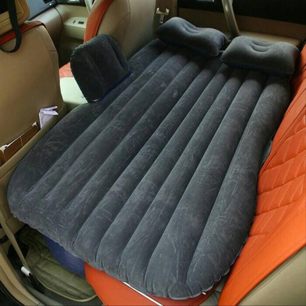 Inflatable Car Mattress with T-Support and Cushions for Travel and Camping
