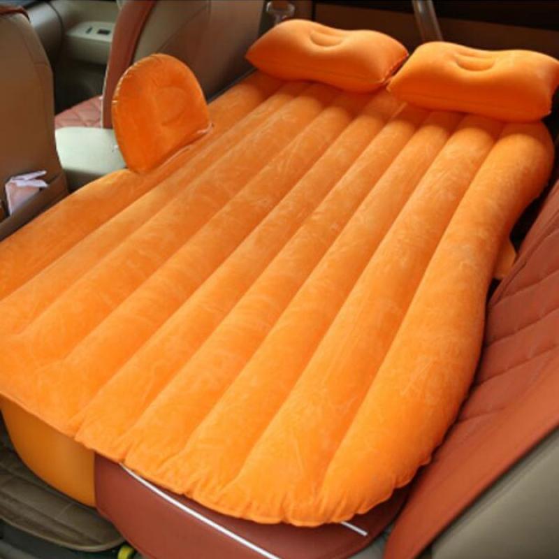 Inflatable Car Mattress with T-Support and Cushions for Travel and Camping