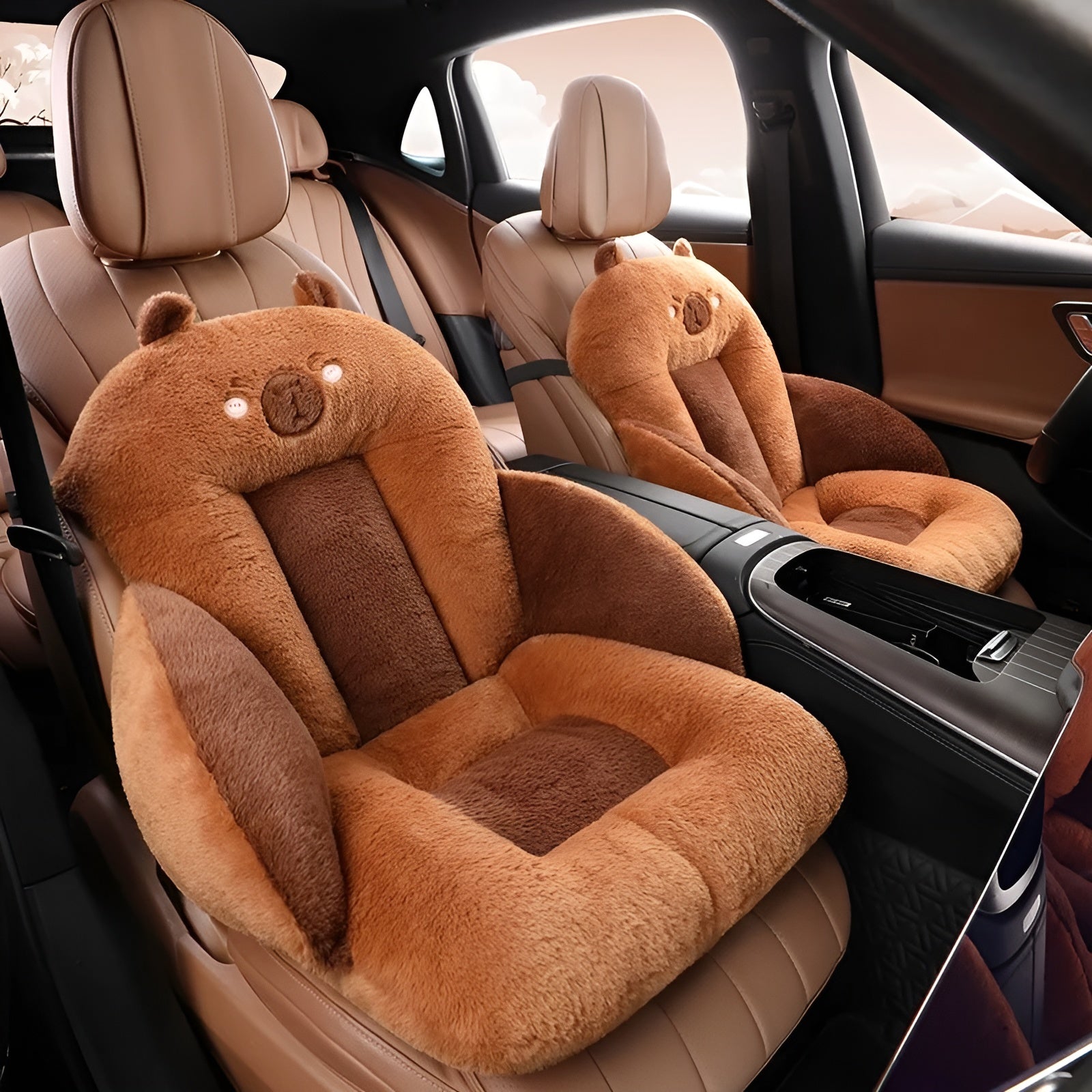 Cartoon-Themed Car Seat Cushion with Thick Padding for Home, Office, Vehicle