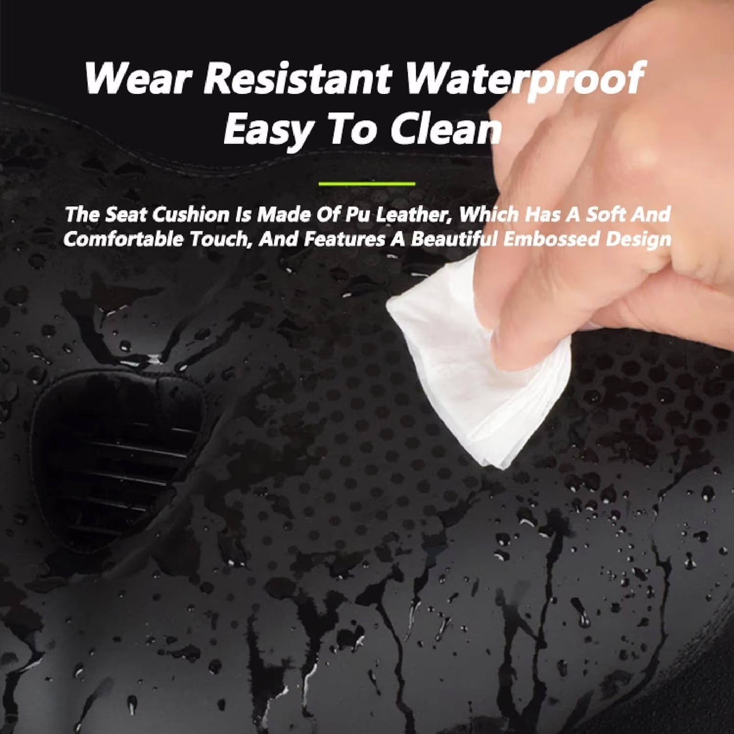 Oversized Noseless Bicycle Seat with Shock Absorption for Comfort