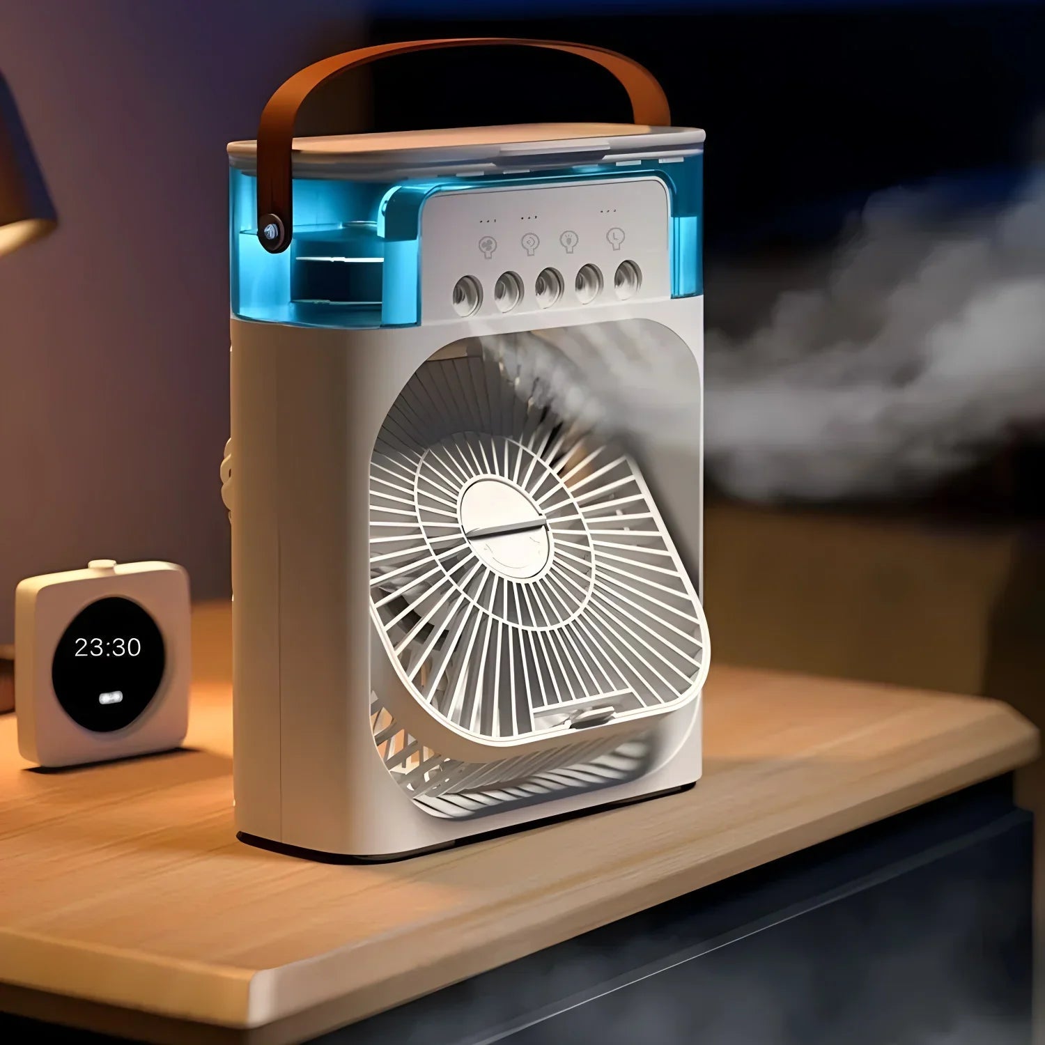 3-in-1 Portable Air Conditioner with LED Light and Humidifier