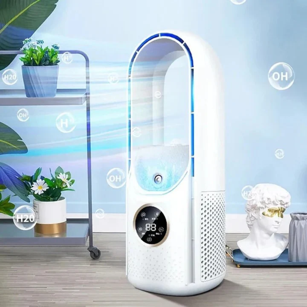 Portable Bladeless Air Conditioner – Quiet Compact Unit for Rooms and Offices