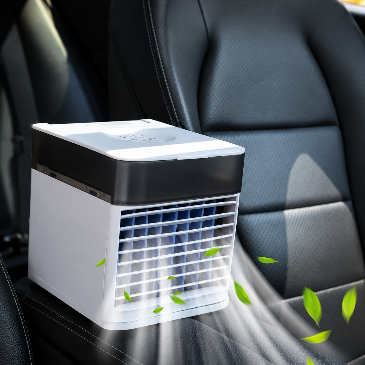 Portable 12 Volt Car Cooler – Adjustable Airflow Evaporative Fan
