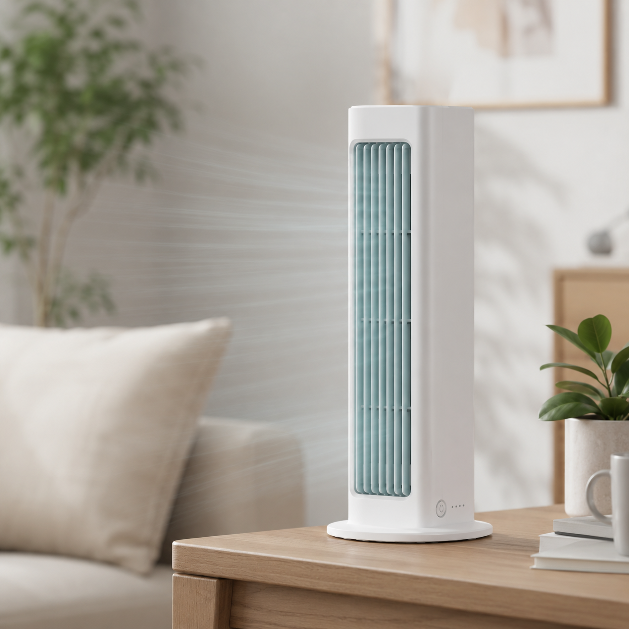 Oscillating Tower Fan - Compact Design for Effective Airflow and Comfort