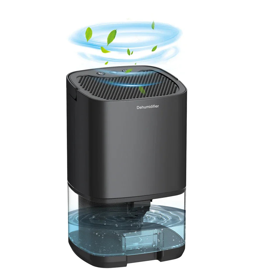 2-in-1 Air Purifier and Dehumidifier with 1000ml Tank and Night Light