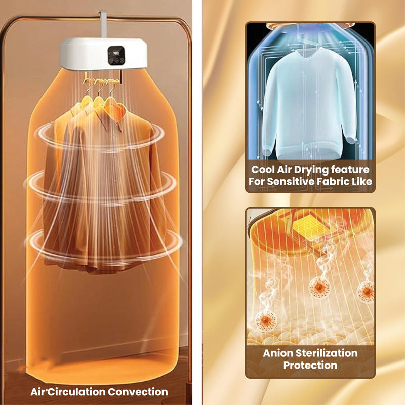 Portable Electric Clothes Dryer with Fast Drying Technology - Compact Design
