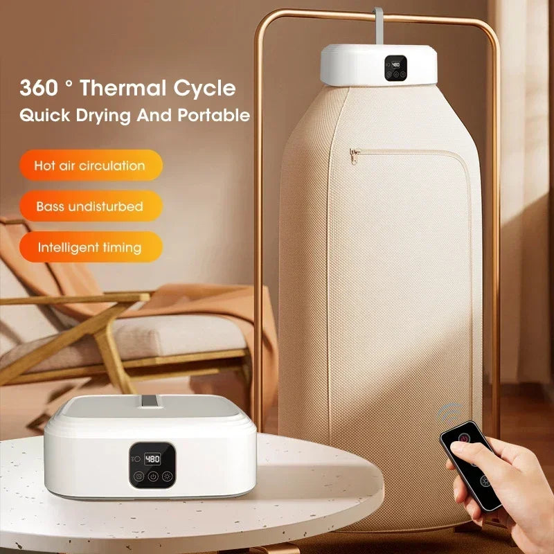 Portable Electric Clothes Dryer with Fast Drying Technology - Compact Design