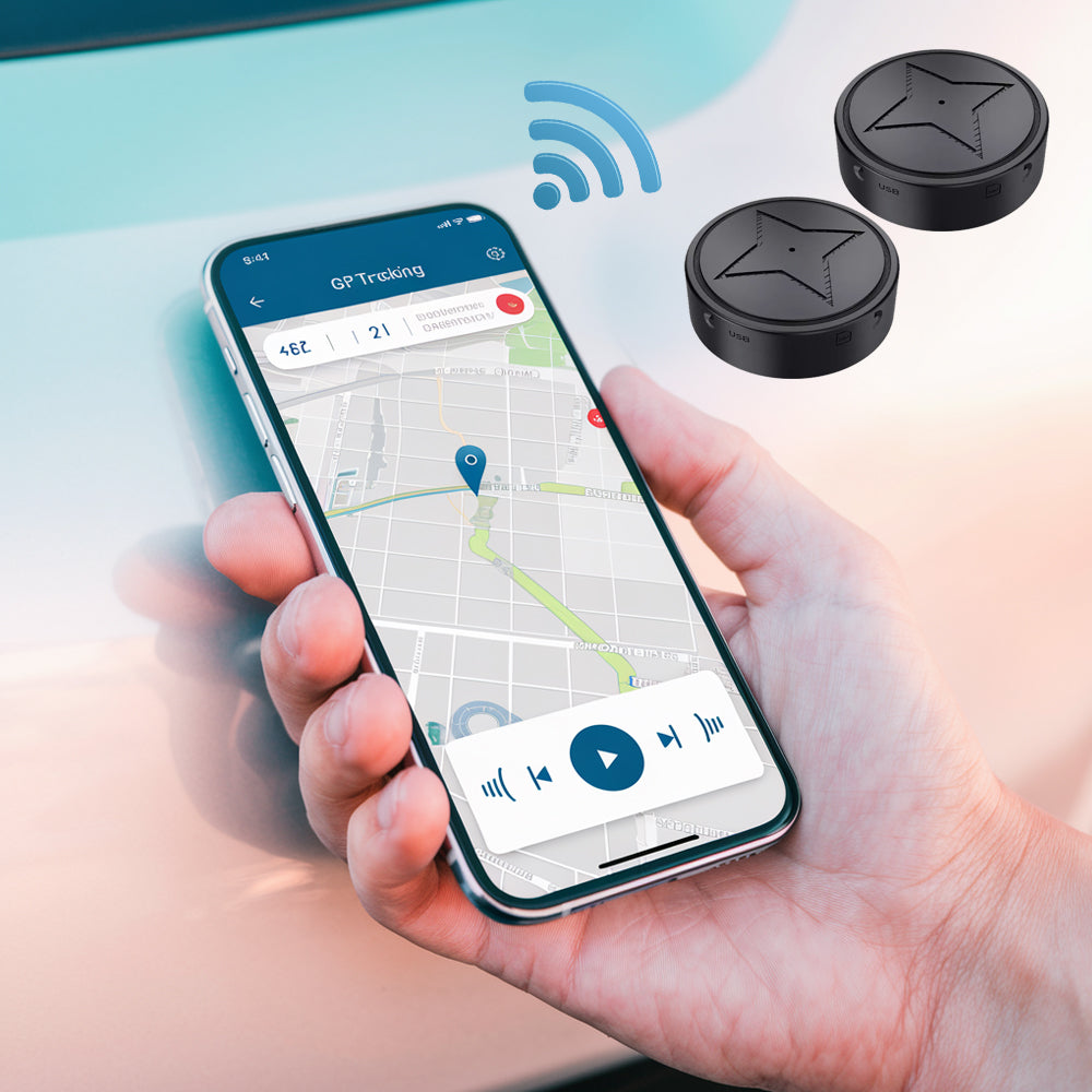 Real-Time Vehicle Tracker with Magnetic Base – Portable GPS Monitoring Device