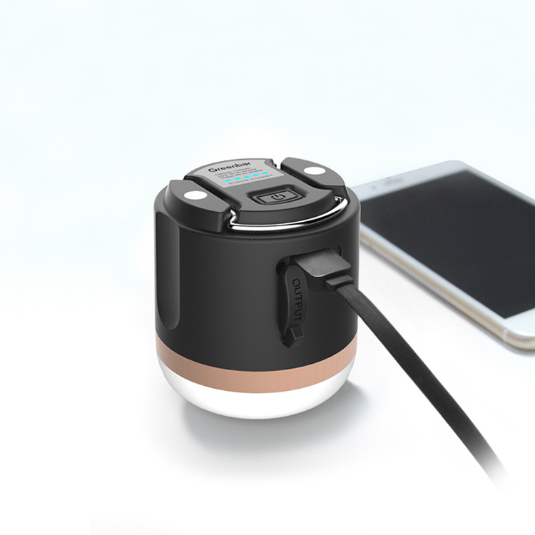 Portable LED Lantern with Power Bank and USB Rechargeable for Camping