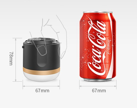 Portable LED Lantern with Power Bank and USB Rechargeable for Camping